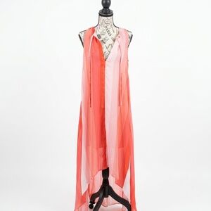 ✨NWT BuddyLove Misha High-Low Striped Maxi Dress✨